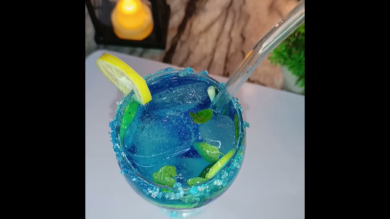 Blue lagoon mocktail recipe by iqra's kitchen|blue lagoon mocktail recipe...