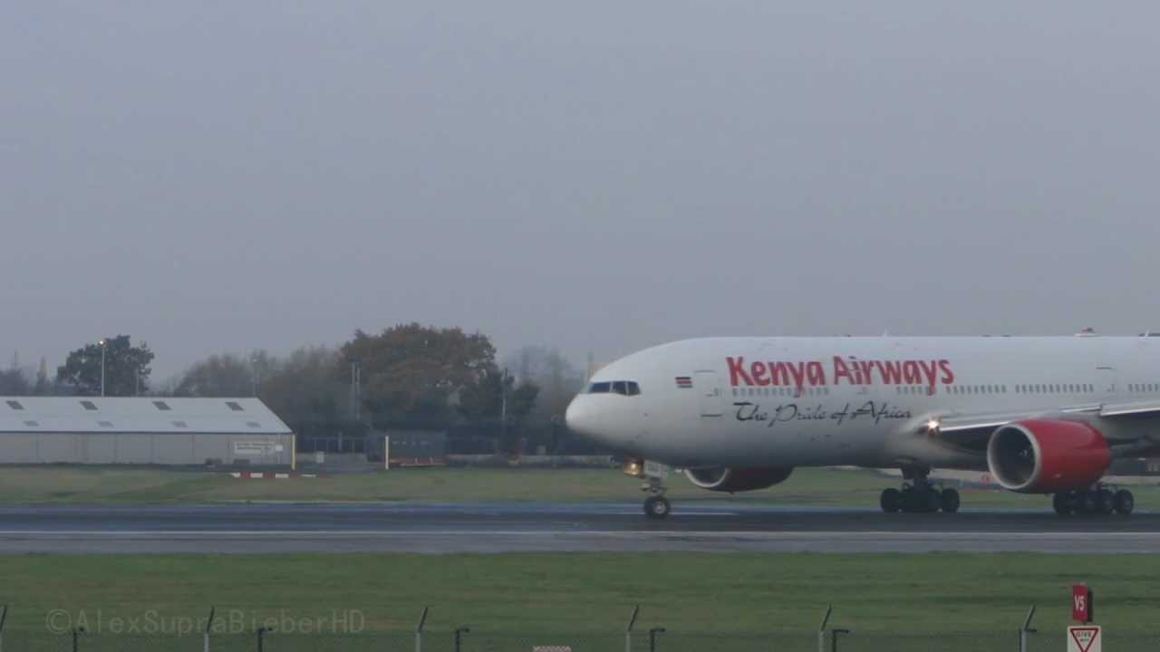 Kenya Airways 777 & Sata A310, Rare Airlines at Manchester in 1080p* HD