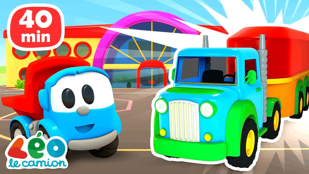 Léo le camion construit, répare et invente les voitures 🤖🚗 Dessins animés pour bébés en français