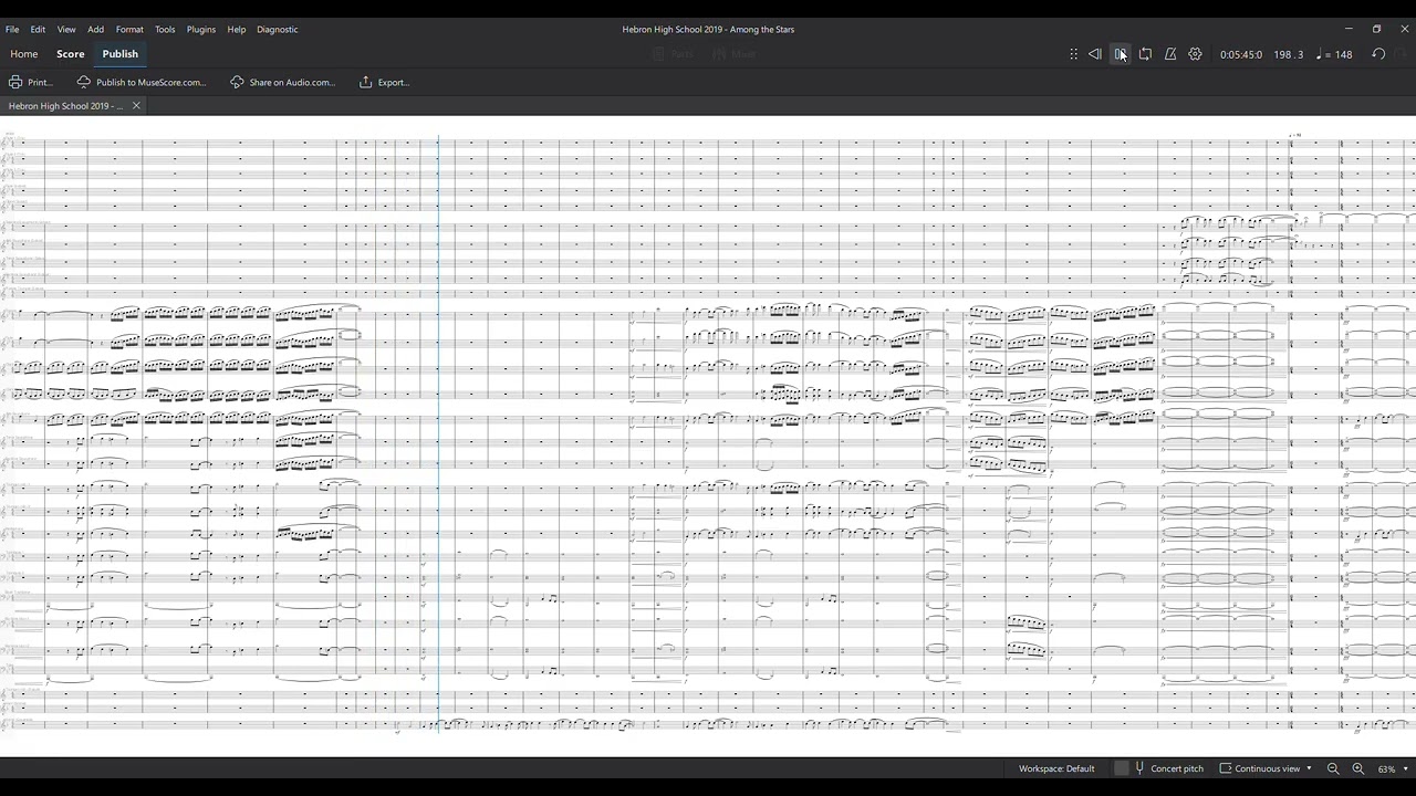 Hebron High School Marching Band 2019 - Among the Stars - Transcription