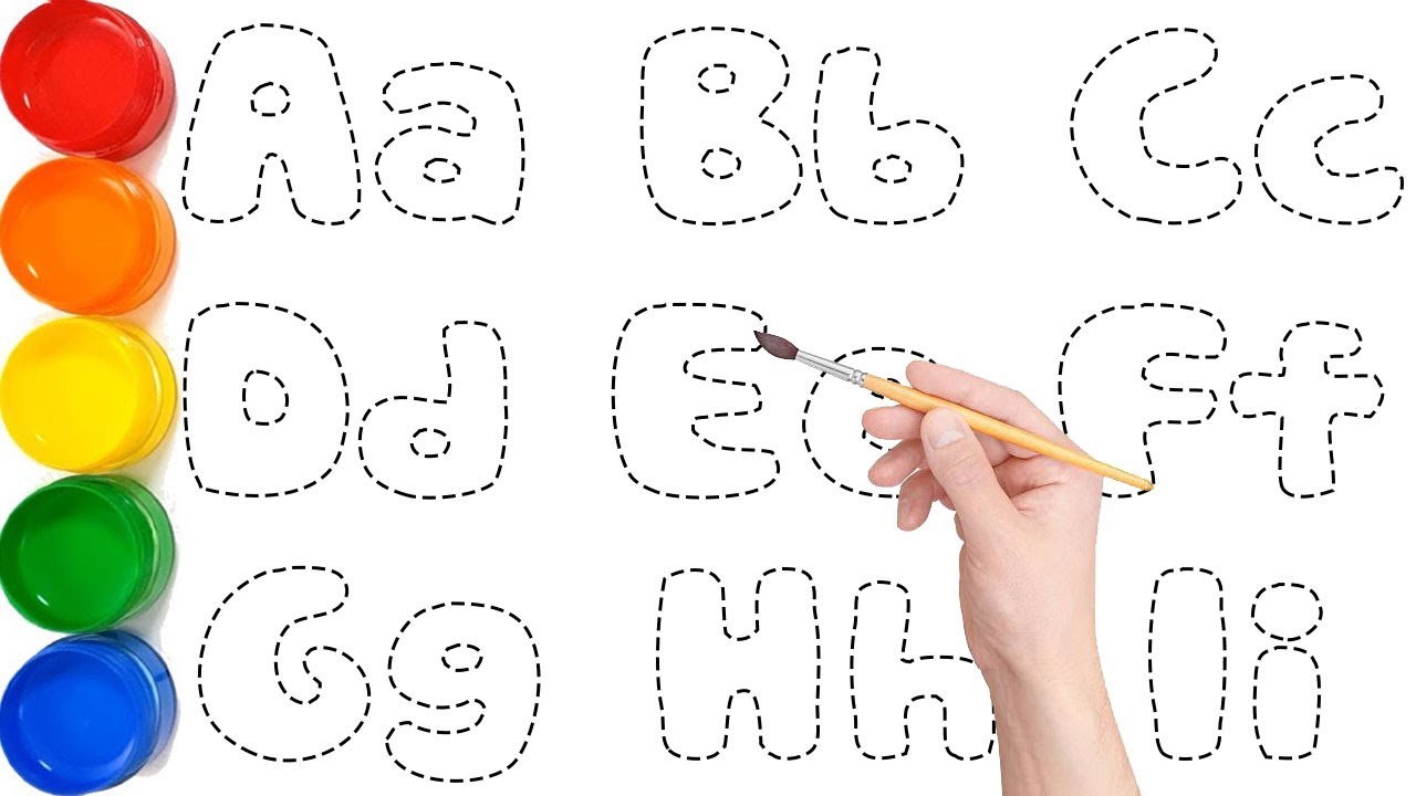 Let's Learn How to Draw and Paint Alphabet A to Z and Numbers 1 to 10 Easy for beginners // Ks Art
