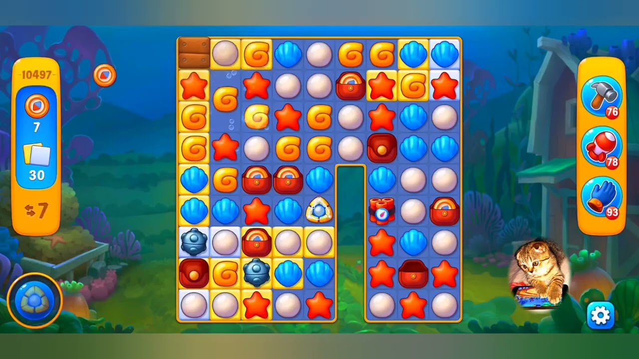 фишдом 2022 # 10497 уровень - прохождение без бустеров # Fishdom,  10497  level - no Boosters.
