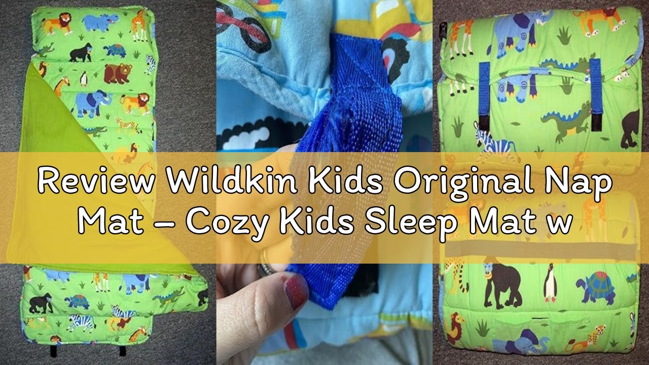 Review Wildkin Kids Original Nap Mat – Cozy Kids Sleep Mat with Pillow, Ideal for School & Travel -