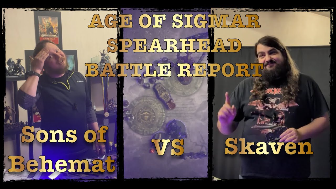Age of Sigmar Spearhead sons of Behemat vs Skaven Battle Report