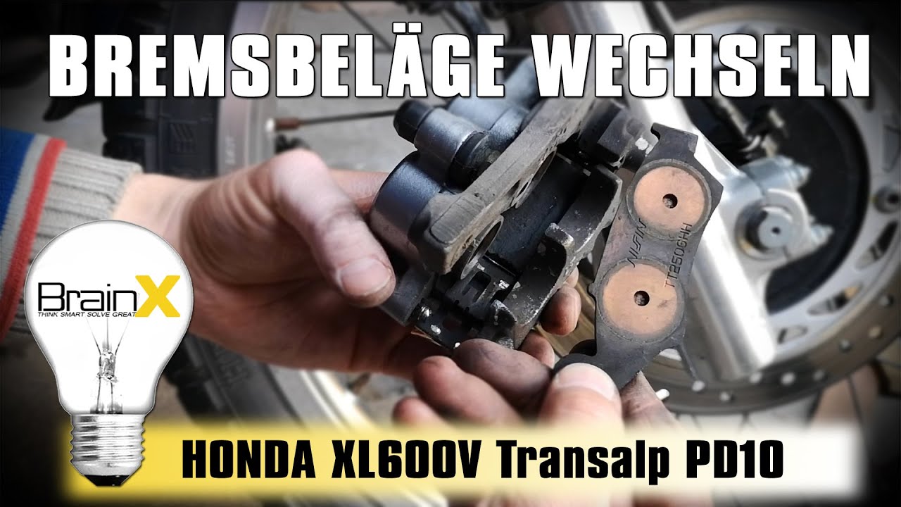 Honda Transalp XL600V PD10 - Bremsbeläge wechseln aber bitte richtig!