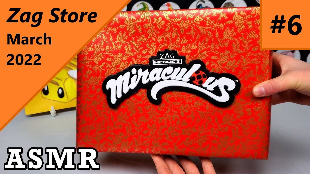 Unboxing Miraculous Ladybug Zag Store Box #6 - March 2022 | ASMR