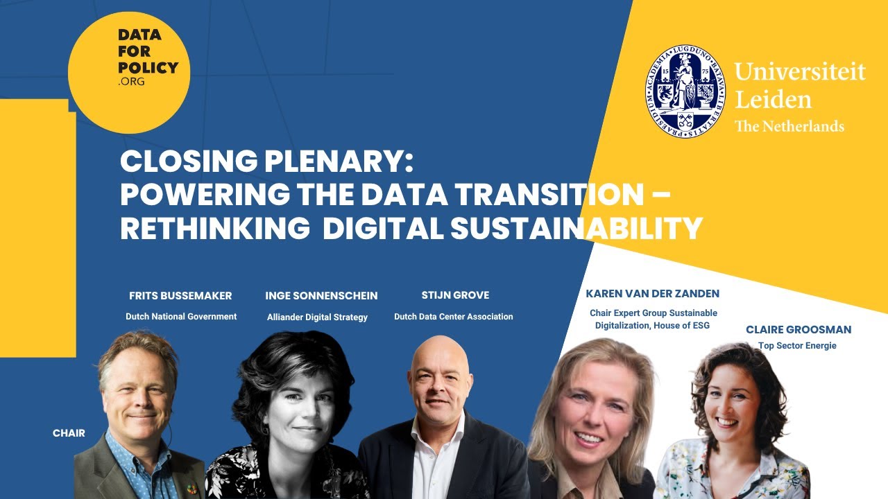 Powering the Data Transition –  Rethinking Digital Sustainability | Data for Policy 2025 - Europe
