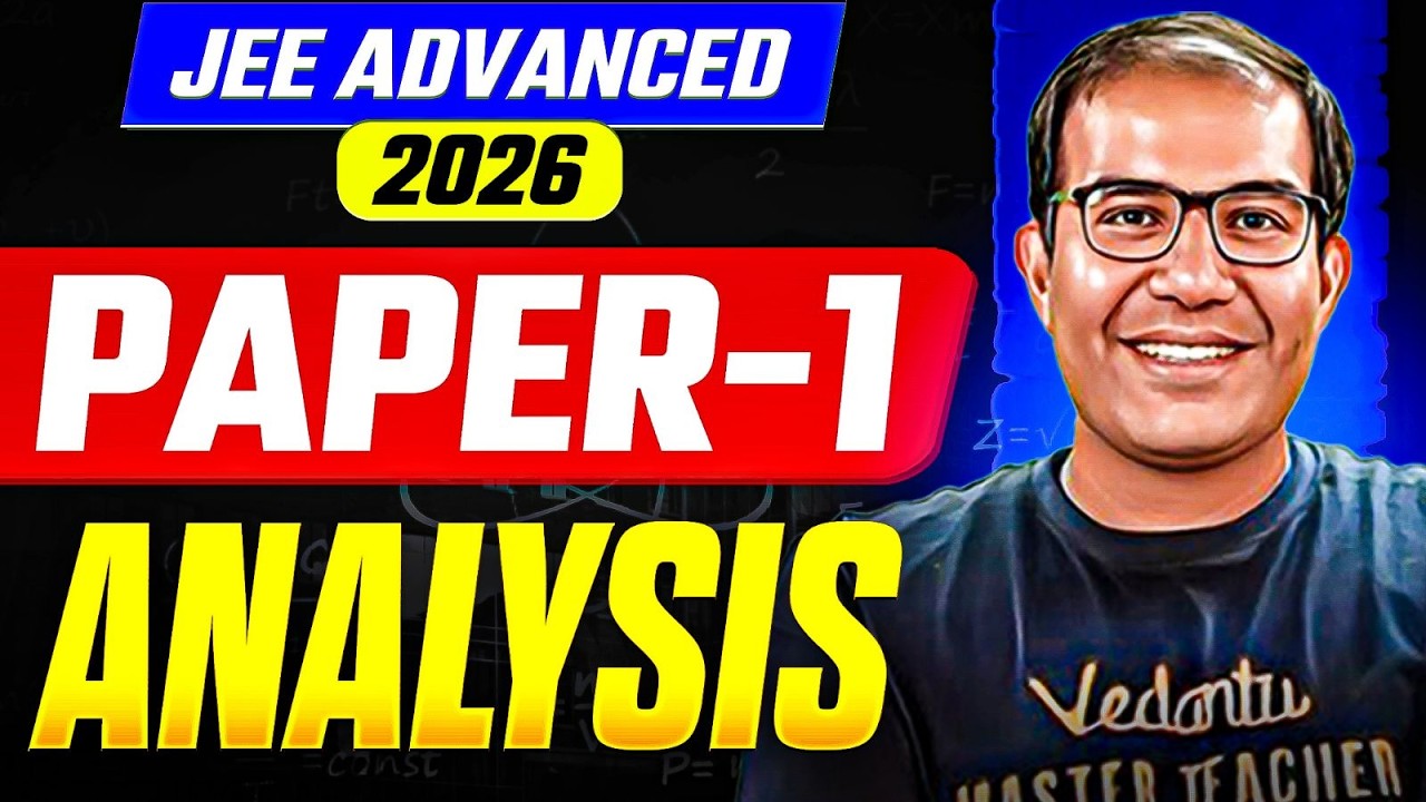 🚨 JEE Advanced 2026 | Paper 1 | PATTERN CHANGED | Difficulty Level | Quick Analysis | Vinay Shur Sir