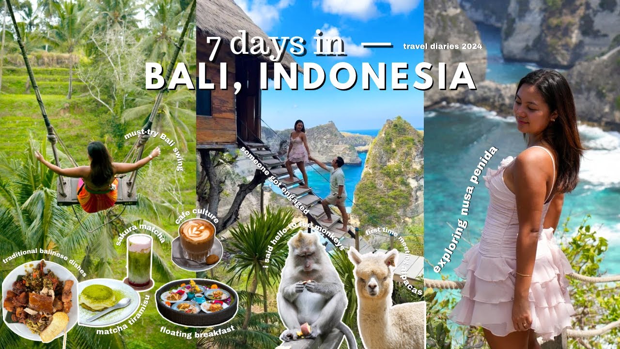 BALI 🇮🇩 Exploring bali for 7 days, ubud, seminyak, nusa penida, budget villa💰 cafe culture ☕️, got 💍