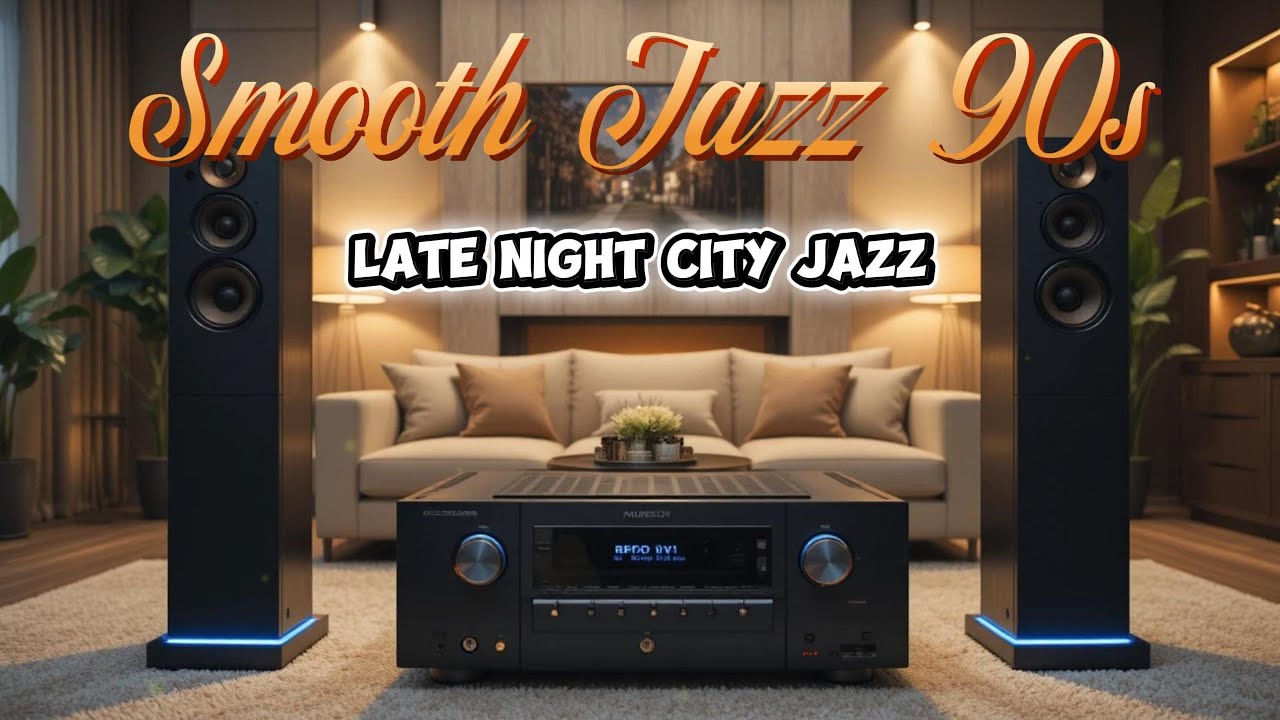 Smooth Jazz 90s Late Night City Jazz | Soulful Sax for for Work & Focus