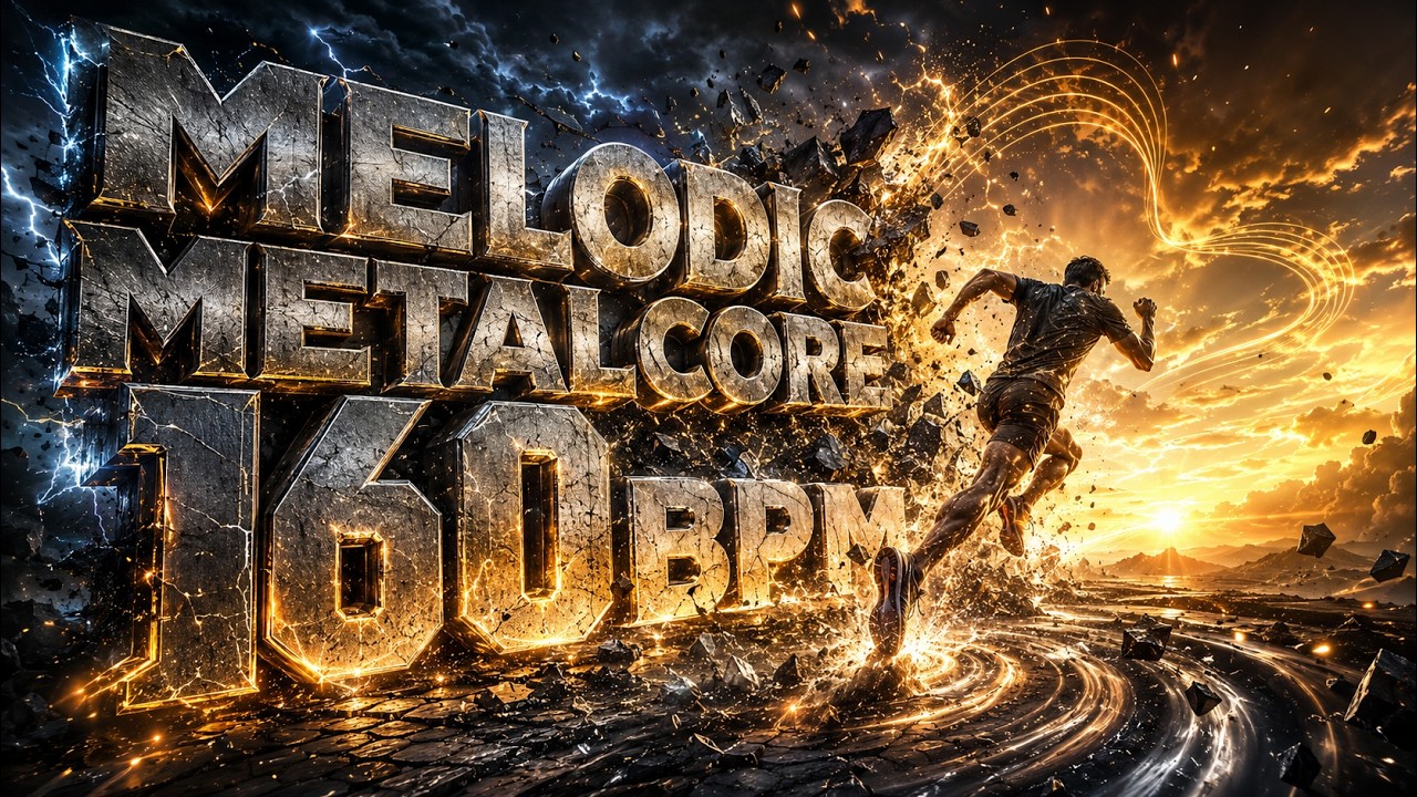 MELODIC METALCORE 160 BPM ⚡ 80-Minute Running Mix | High-Energy Workout Music