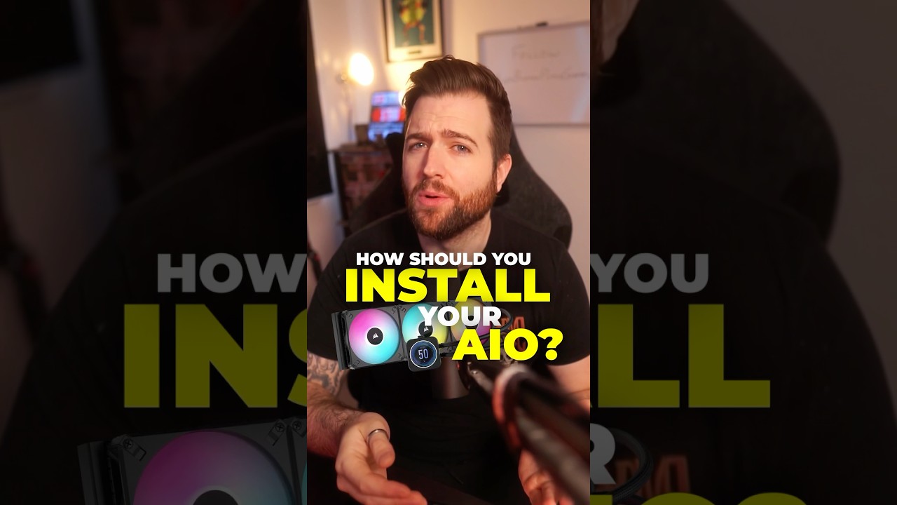 How to install a CPU AIO Cooler 💥 #cpu #pcbuilding #gamingpc #cooler #buildtips #pcbuild