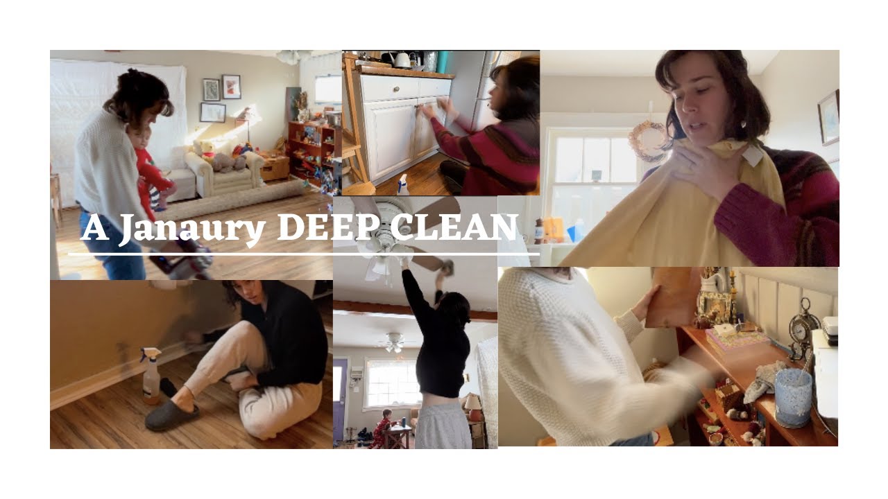 January RESET - Deep Cleaning - Day in the Life - Thrift HAUL