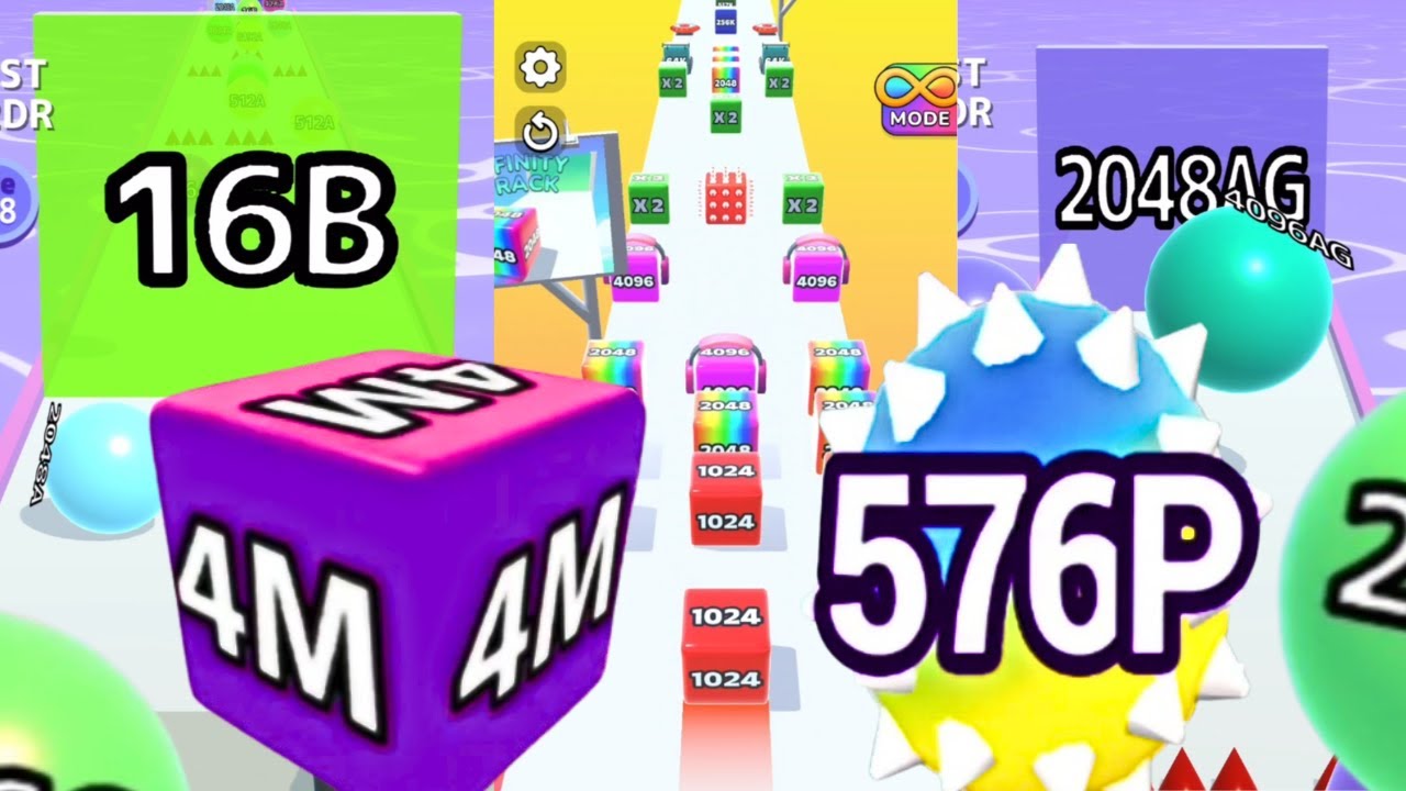 NEW High Score: Bounce Merge 3D 576P | Jelly Run 2048,Jelly Race,Jelly Merge| Ball Run 2048 Infinity