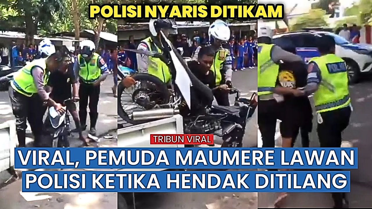 Pemuda di Maumere Diciduk Polisi karena Knalpot Racing, Senjata Tajam Jatuh Saat Tolak Ditilang
