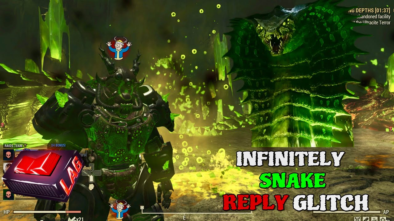Fallout 76 - The New! Infinite SNAKE REPLAY Glitch After The Ghoul Update! 