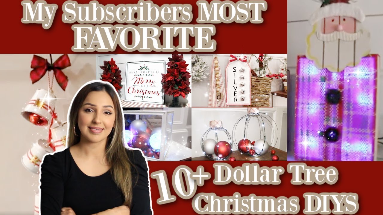 BEST DOLLAR TREE CHRISTMAS DIYS!!!