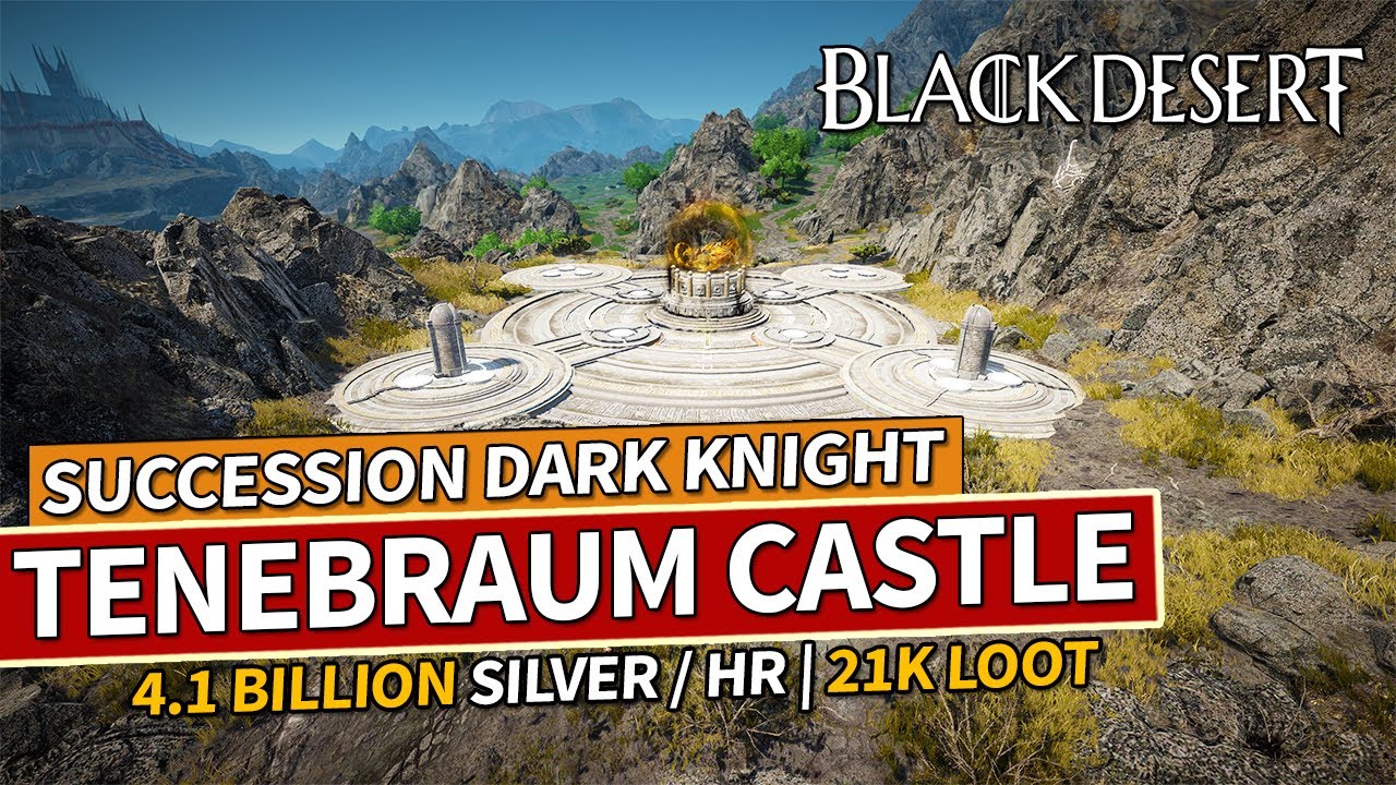 Tenebraum Castle is still great! 4 Billion Silver | Dark Knight | Black Desert 4K