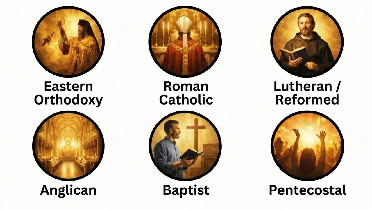 Every Major Christian Denomination Explained in 11 Minutes