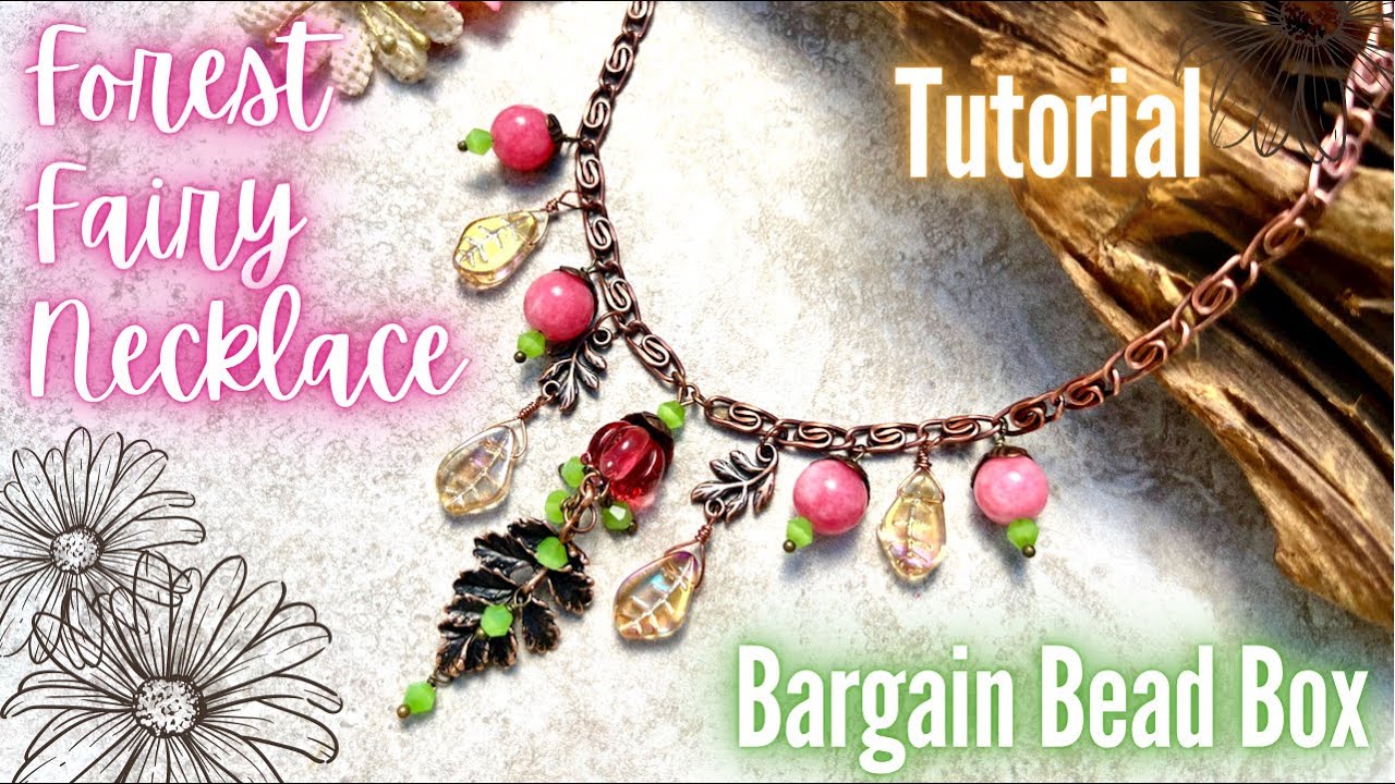 Forest Fairy Necklace - Bargain Bead Box May 2022 - Unboxing & Tutorial