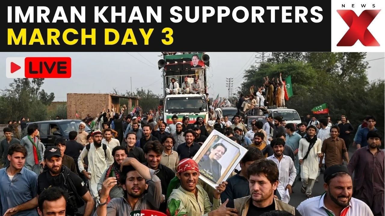 Imran Khan March DAY 3 LIVE: Khan Supporters Reach Bara During Long March To Capital Islamabad