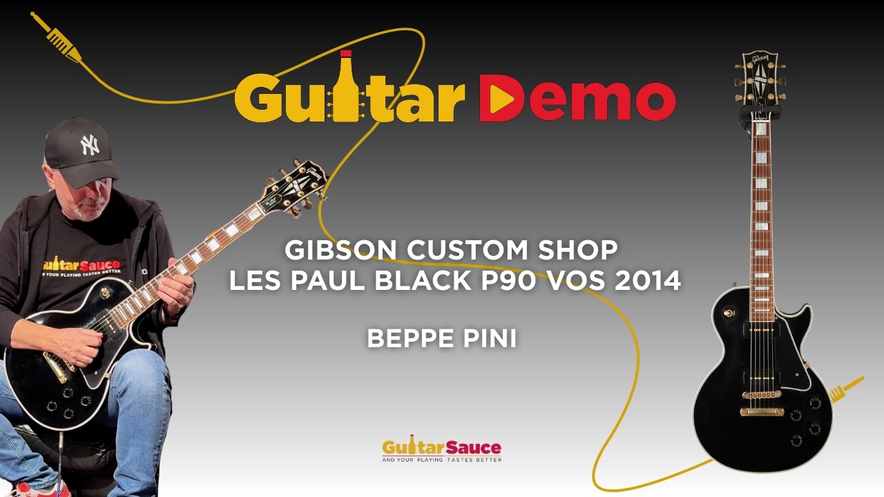 Gibson Custom Shop Les Paul Black P90 VOS 2014 | Demo by Beppe Pini