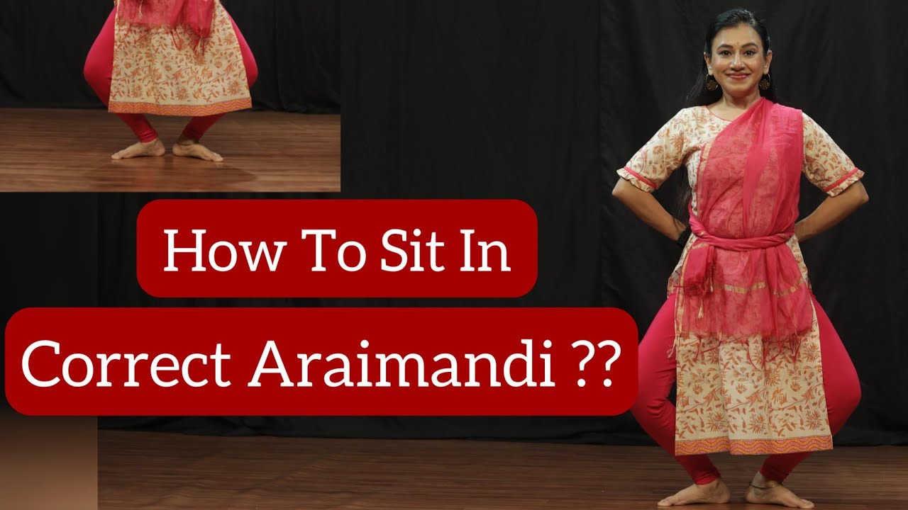 Araimandi position Bharatanatyam/ How to improve aramandi?/ Learn Bharatanatyam Online Lesson no