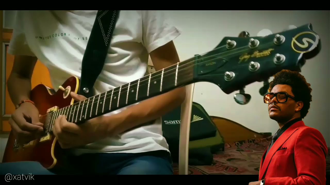 Blinding Lights - The Weeknd | Electric Guitar Cover | Satvikk