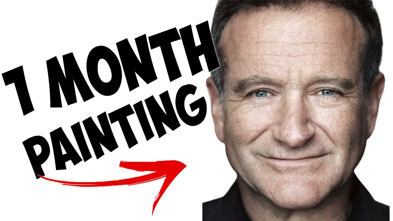 Painting Robin Williams for 1 month