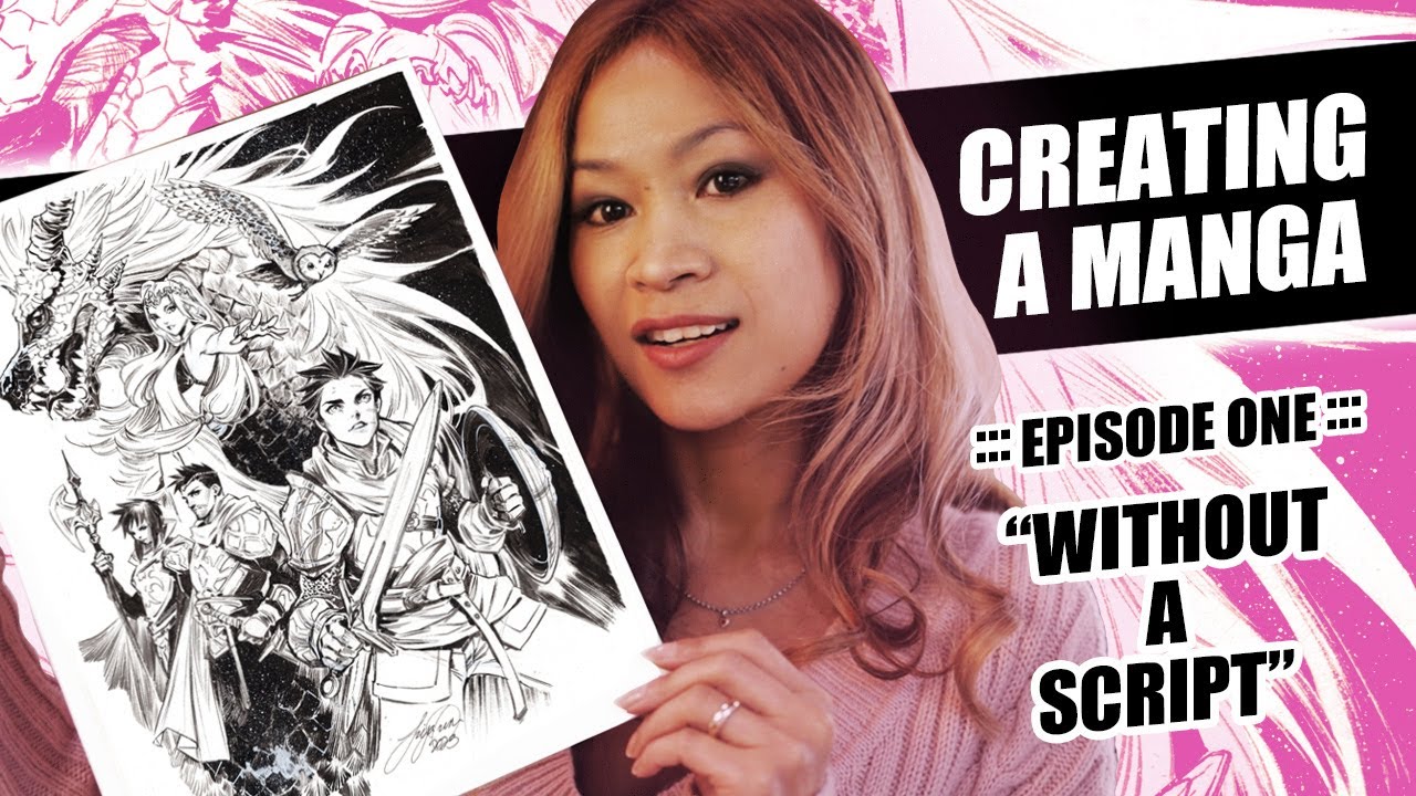 Inking My Manga Promo Art and  Starting the Story