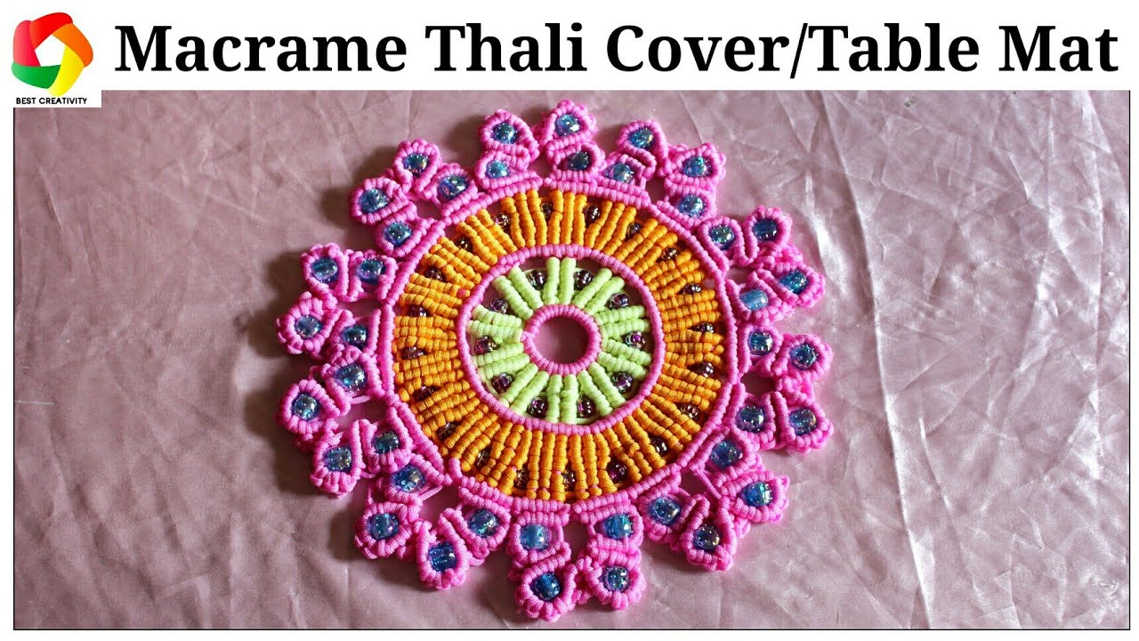 Easy Macrame Thali Cover/Macrame Table Mat