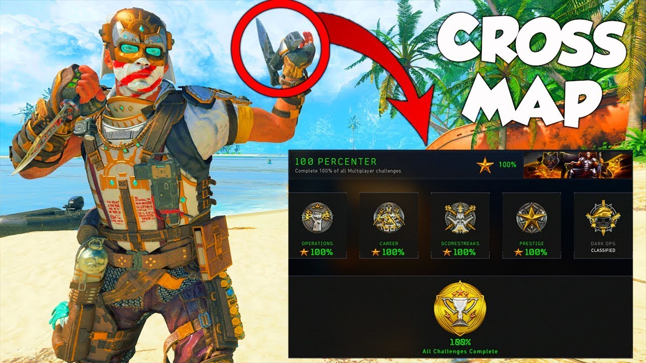 CROSS MAP TOMAHAWK TO UNLOCK *100 PERCENTER* CHALLENGE in BLACK OPS 4!!