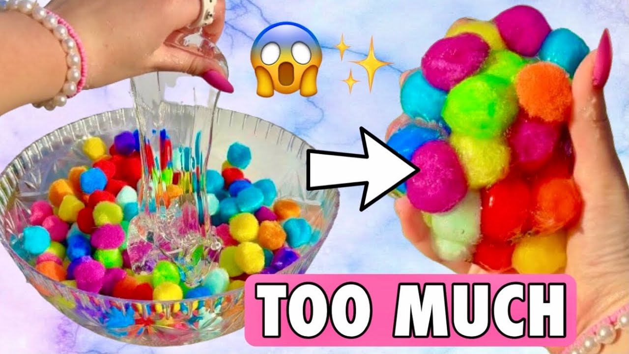 Добавляем СЛИШКОМ МНОГО ингредиентов в слайм! 😱😳 Как сделать слайм своими руками *Приятно*
