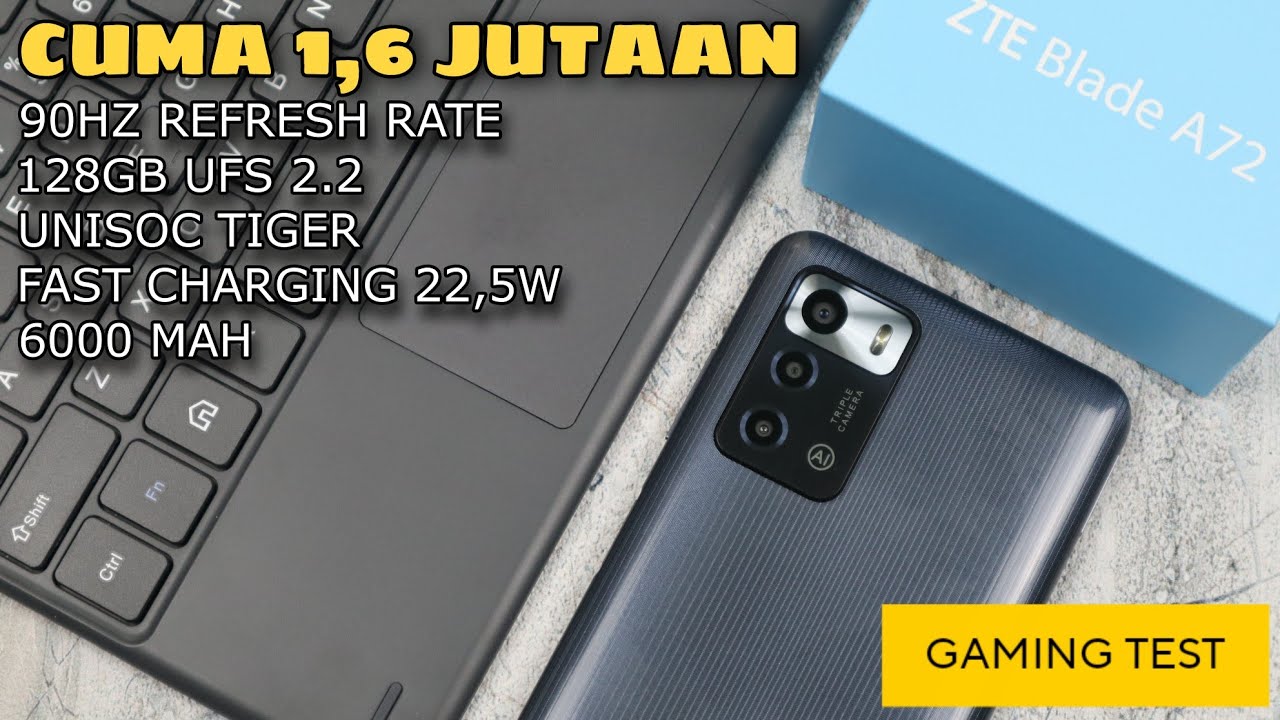 SI TUA MBAHNYA NUBIA RED MAGIC BIKIN HP MURAH 1 JUTAAN - UNBOXING & TEST ZTE BLADE A72 INDONESIA