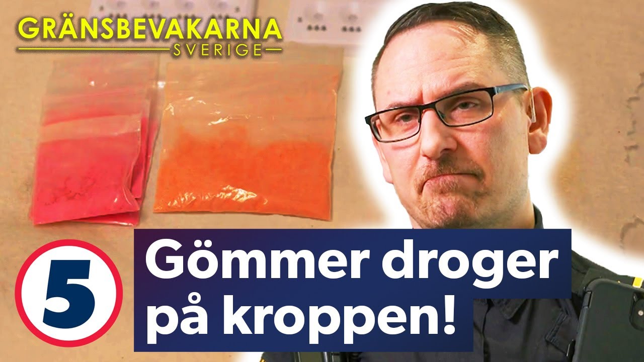 Tullen misstänker att kvinna gömmer narkotika på kroppen | Gränsbevakarna Sverige | Kanal 5