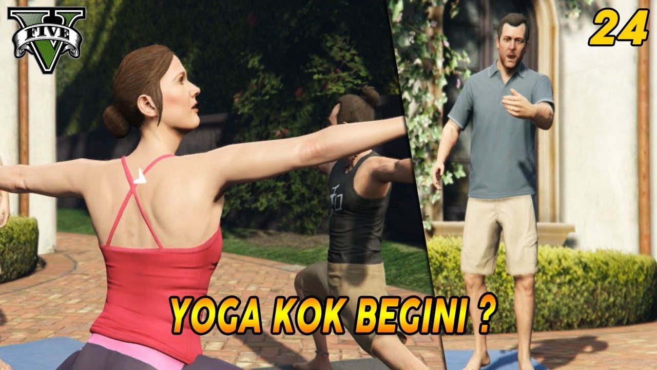 REAKSI MICHAEL KETIKA AMANDA & PELATIH YOGA...| MISI GTA 5 (24) DID SOMEBODY SAY YOGA ? GOLD MEDAL