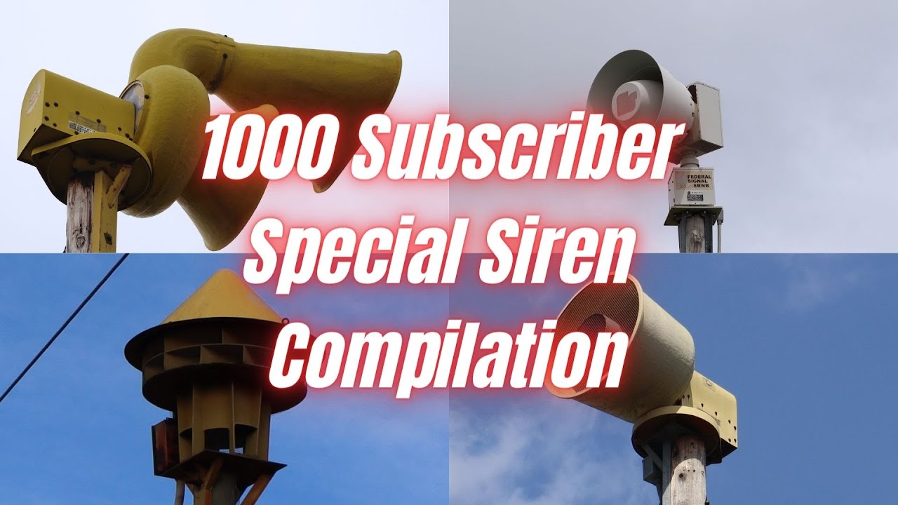 1000 Subscriber Special Siren Compilation!