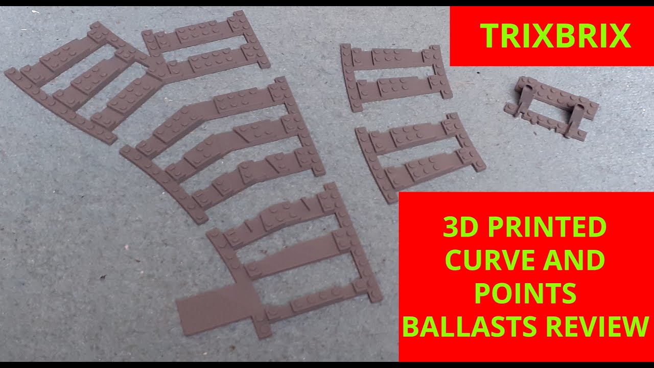 TrixBrix 3D printed track ballast pieces review