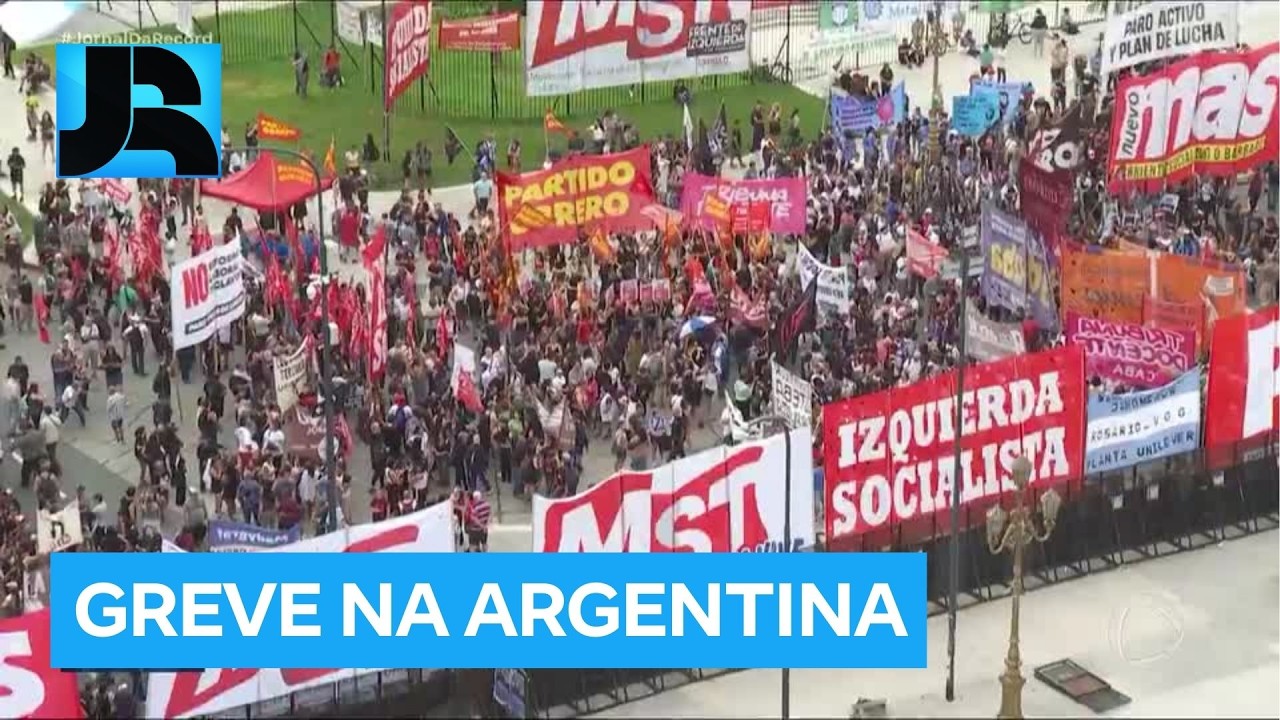 Reforma trabalhista: greve geral paralisa trens, aeroportos e serviços na Argentina