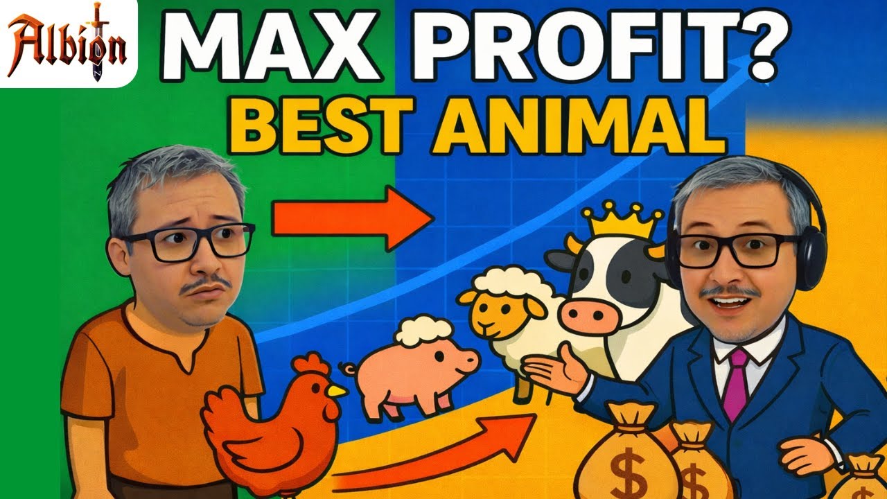 20 MILHÕES/MÊS no ALBION com criação de galinhas, cabras, ganços, ovelhas, porcos, vacas?  🐓🐖🐑🐄