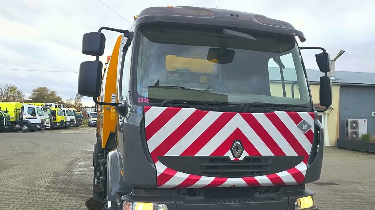 Zamiatarka Renault Midlum z zabudową Faun 2225