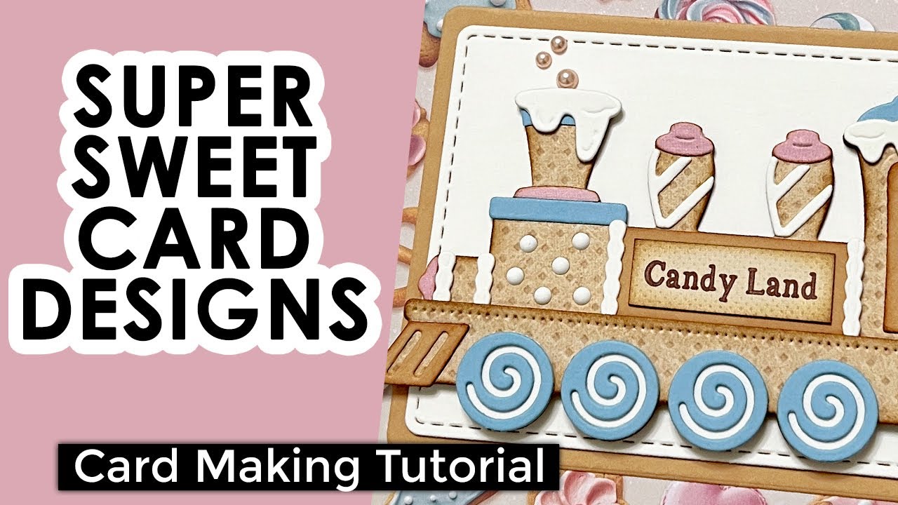 Spellbinders and Stamperia Candy Christmas Card Designs