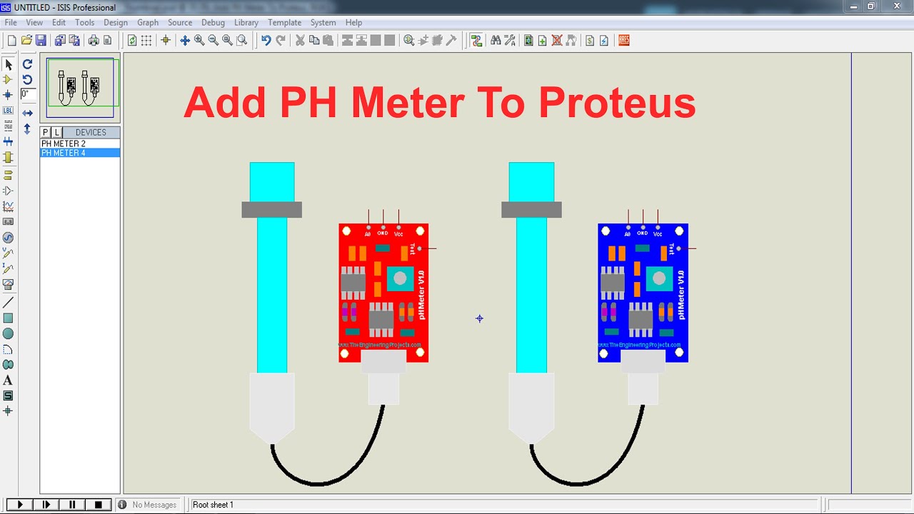 How to Add pH Sensor / Meter Library to Proteus | Step-by-Step Guide