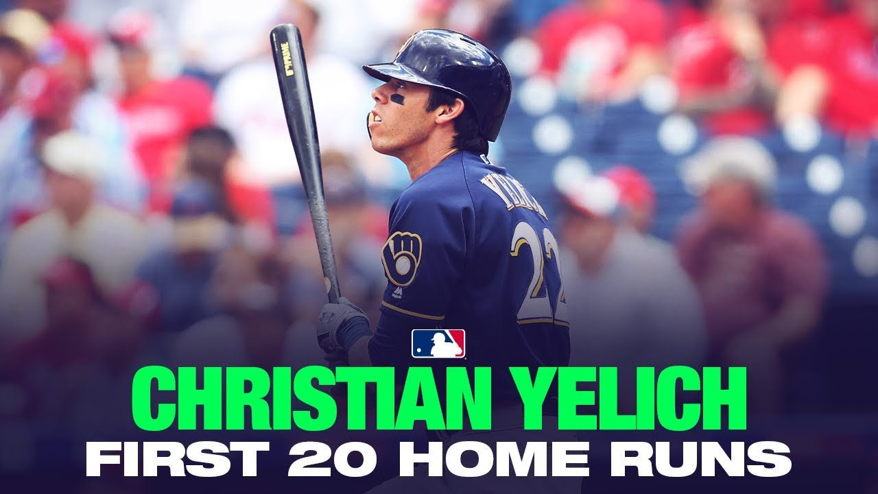 Christian Yelich's first 20 home runs of 2019