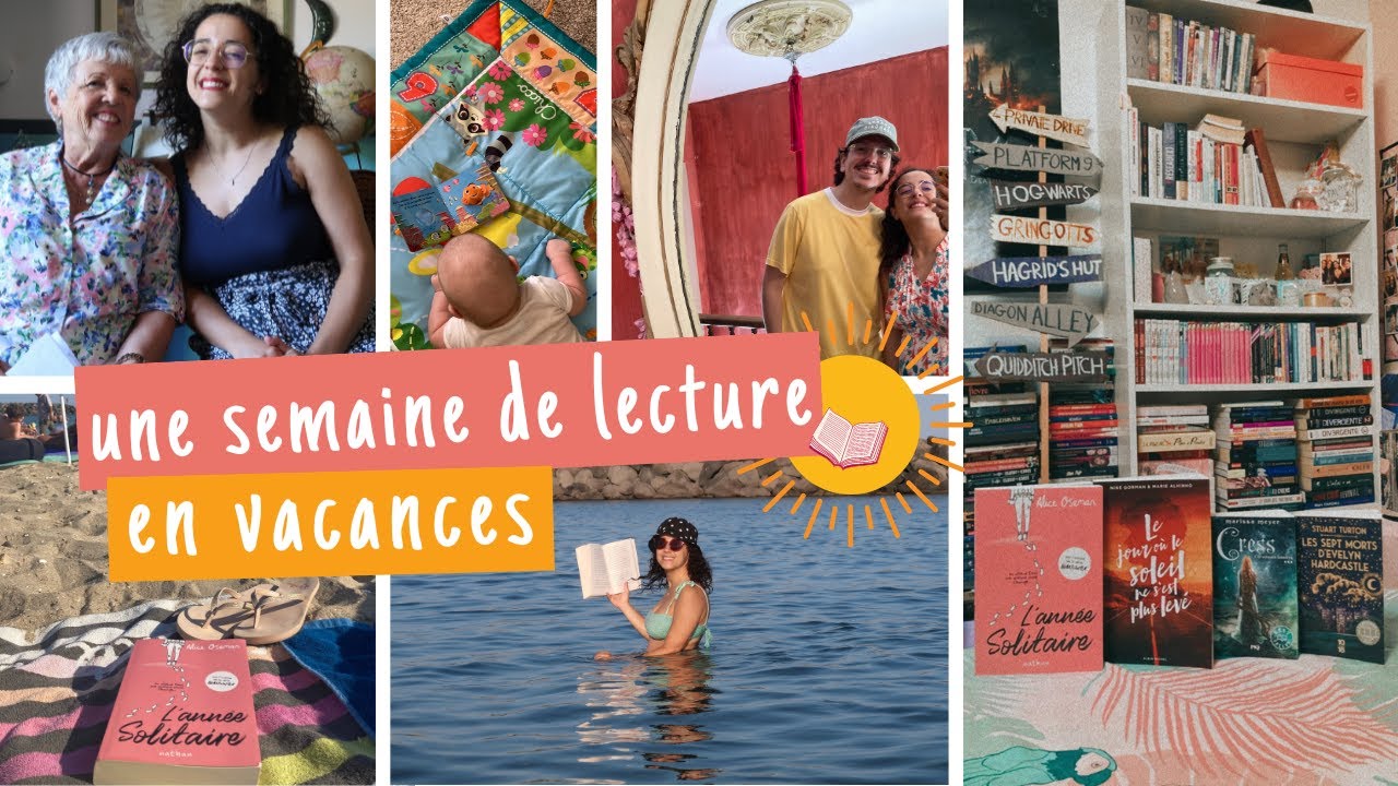 lire à VOLONTÉ pendant les vacances ☀️📖🤭 vlog d'été : une semaine avec moi