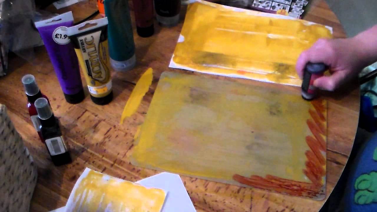 DIY cheapskate Gelli plate alternative
