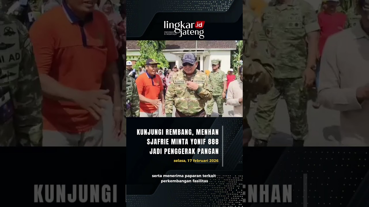 Kunjungi Rembang, Menhan Sjafrie Minta Yonif 888 Jadi Penggerak Pangan