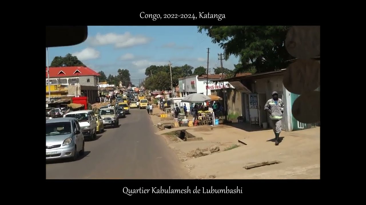 Crossing KABULAMESH, Lubumbashi, Katanga, Congo, btw 2022 & 2024, StreetView, by 