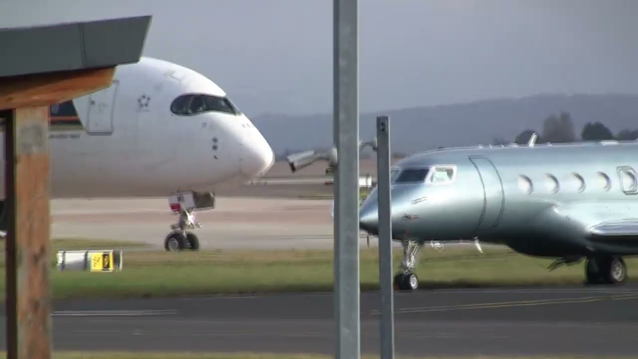 Windy Morning at Manchester Aiport