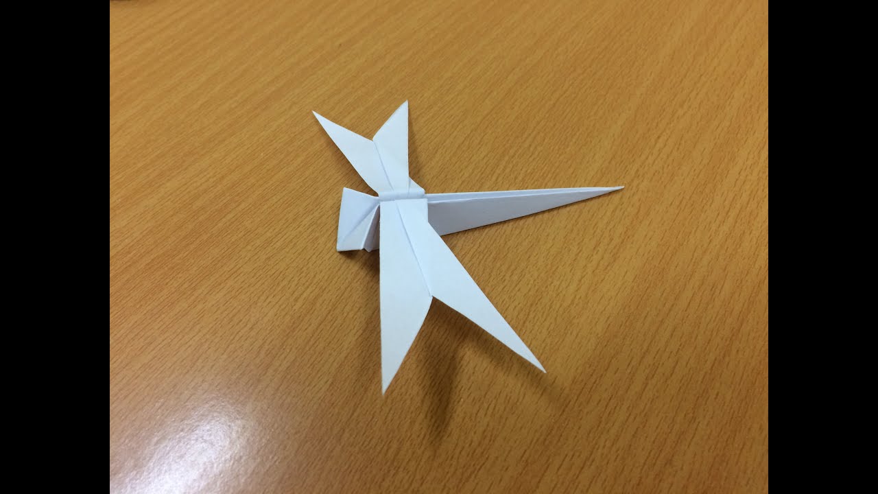 Easy Origami Dragonfly